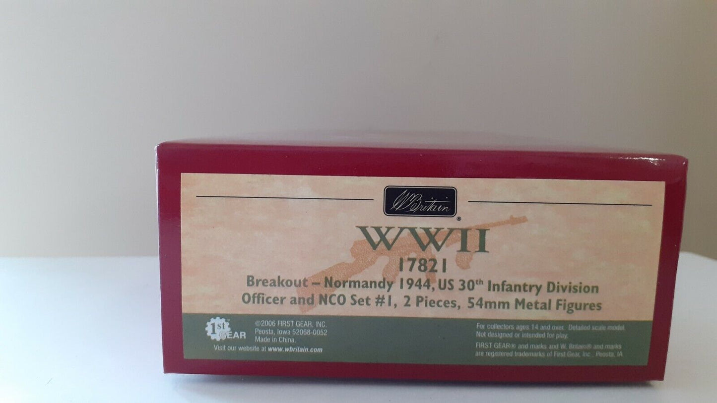 Britains 17821 us 30th infantry Normandy d-day metal boxed 1:32