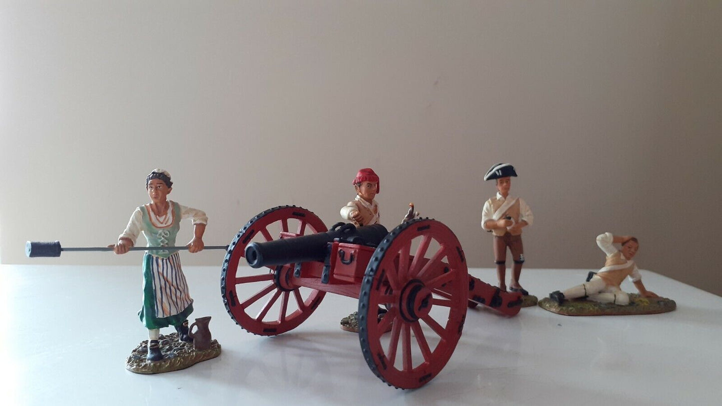 Britains 17451 awi American revolution molly pitcher cannon artillery