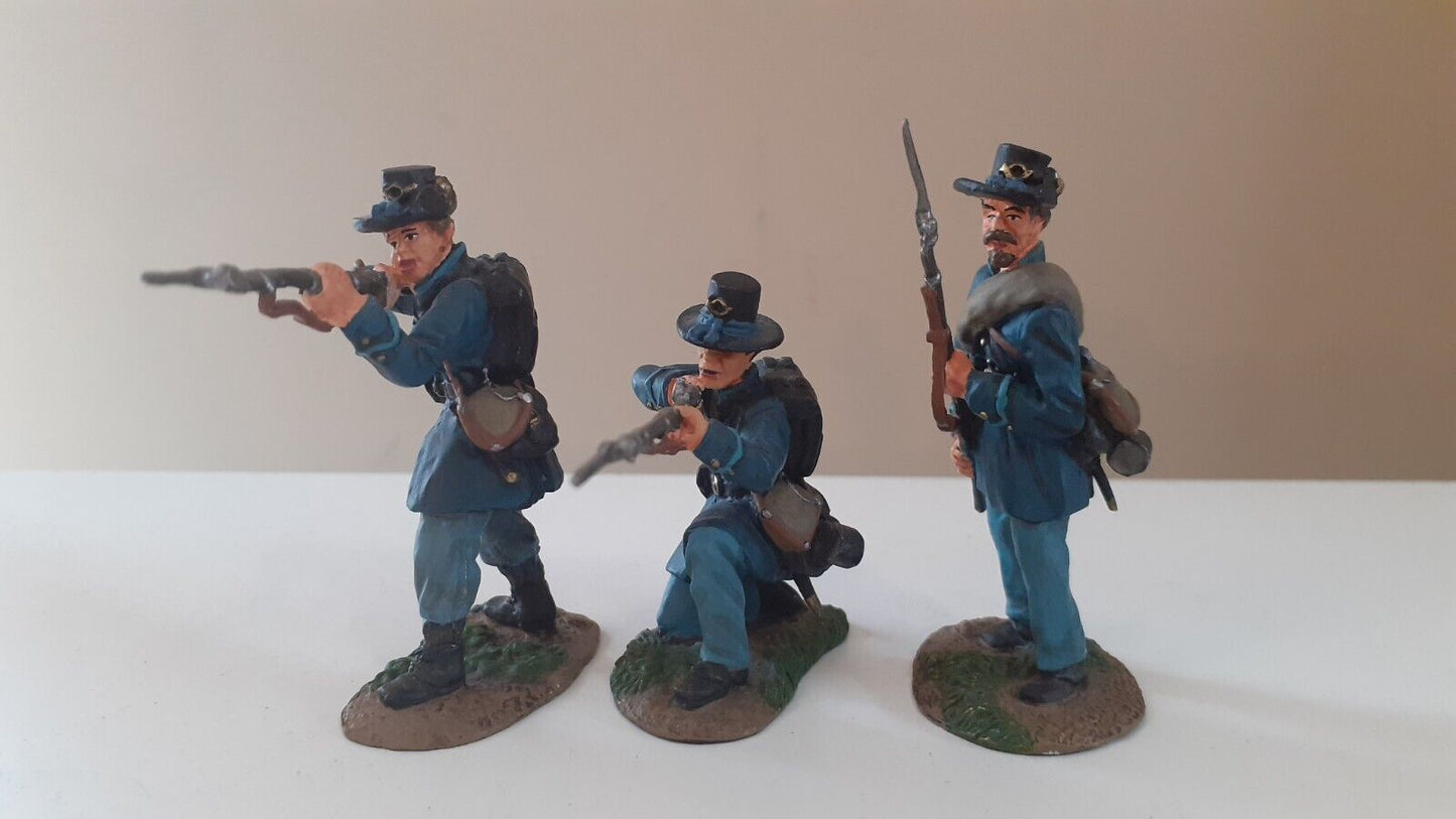 conte acw union iron brigade infantry firing boxed 1:32 metal 57117