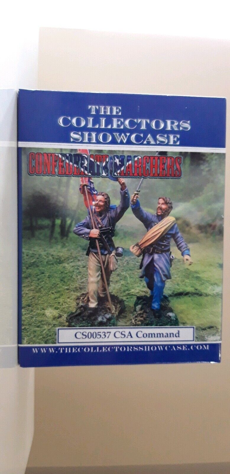 The collectors showcase acw cs00537 csa confederate command infantry 1:30metal