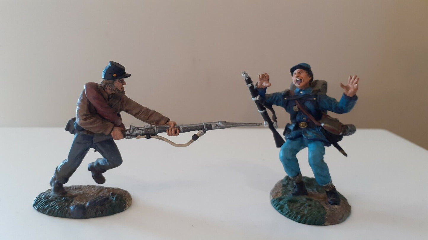 conte 57175 union confederate hand to hand metal boxed infantry 1:32