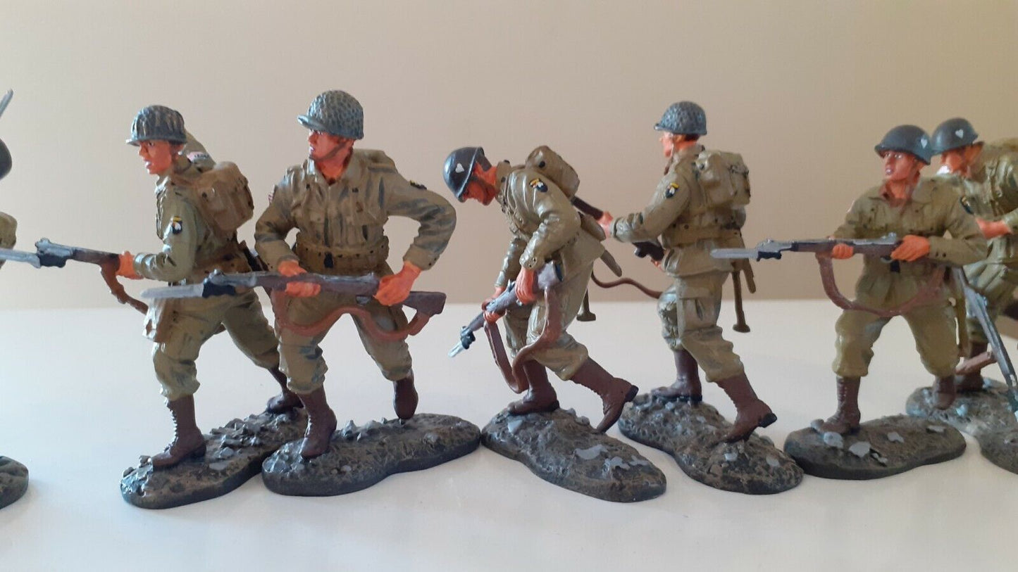 Britains 17595 ww2 101st airborne paras strike attack 1:32 metal