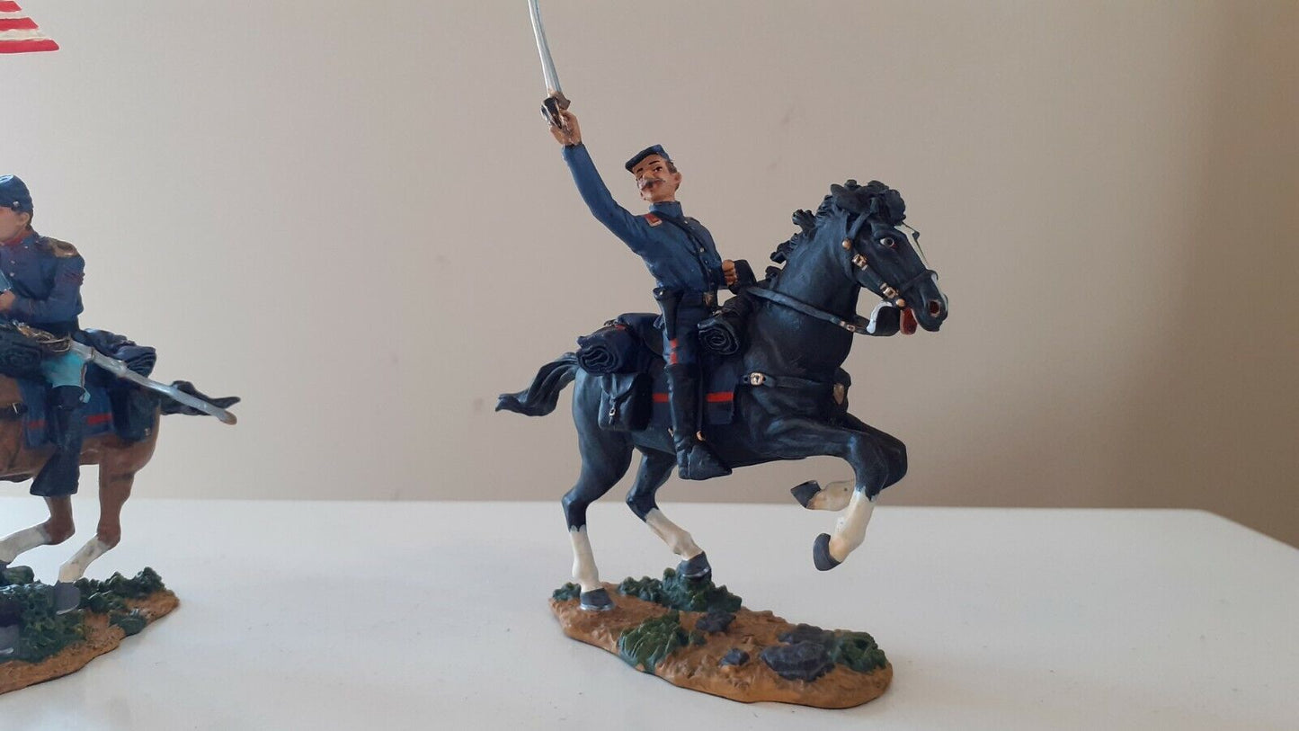 Britains 17481 acw union cavalry flag bearer etc metal boxed 1:32 only made 2004