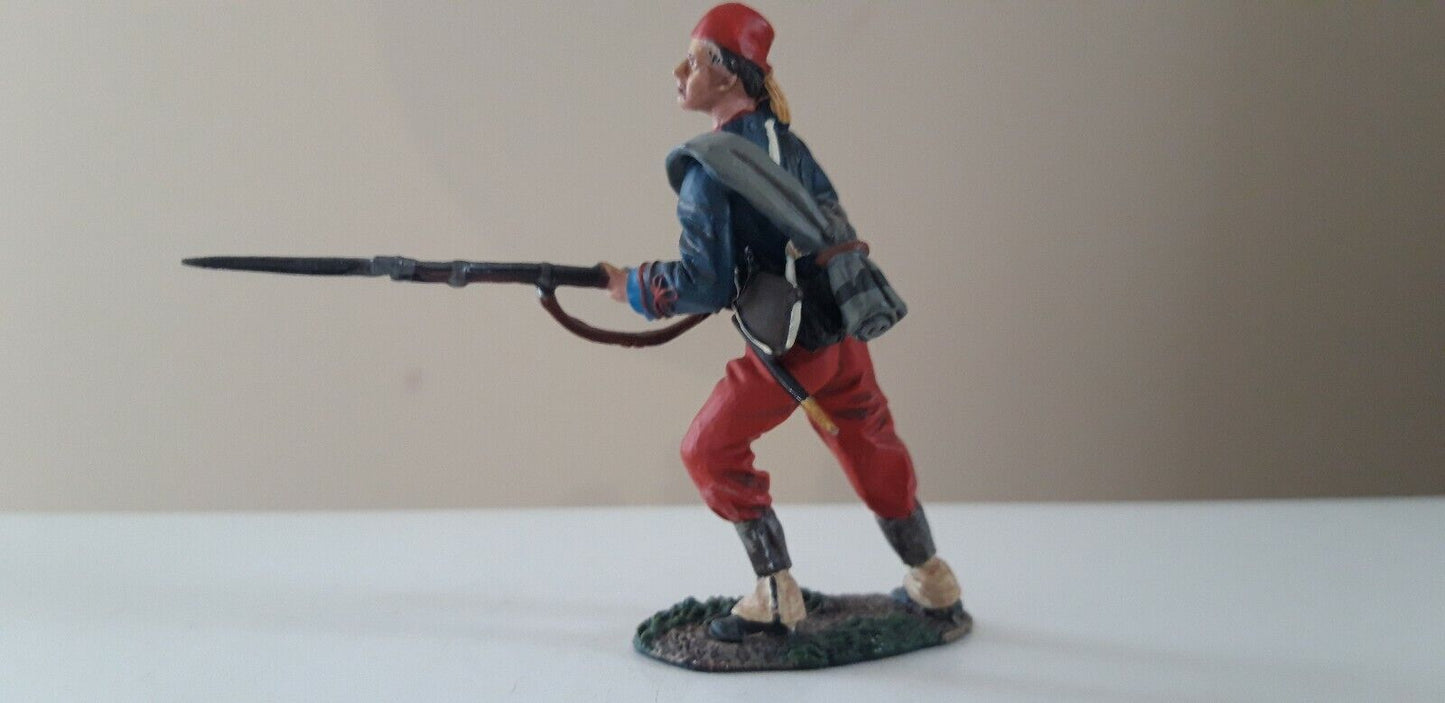 Britains metal ww1 acw union infantry zouaves Pennsylvania 1:32  31113 boxed b5