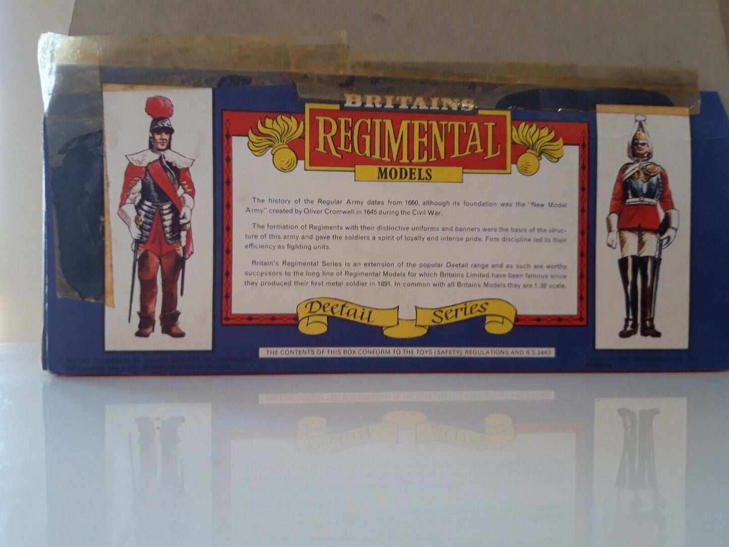 Britains deetail scots guards rare box 1970s 1:32