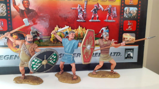 conte boxed spa023 Spartacus slaves gladiators charging 1:32 metal