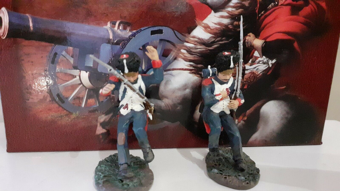 Britains 17298 napoleonic Waterloo hougoumont french guards wounded metal boxed