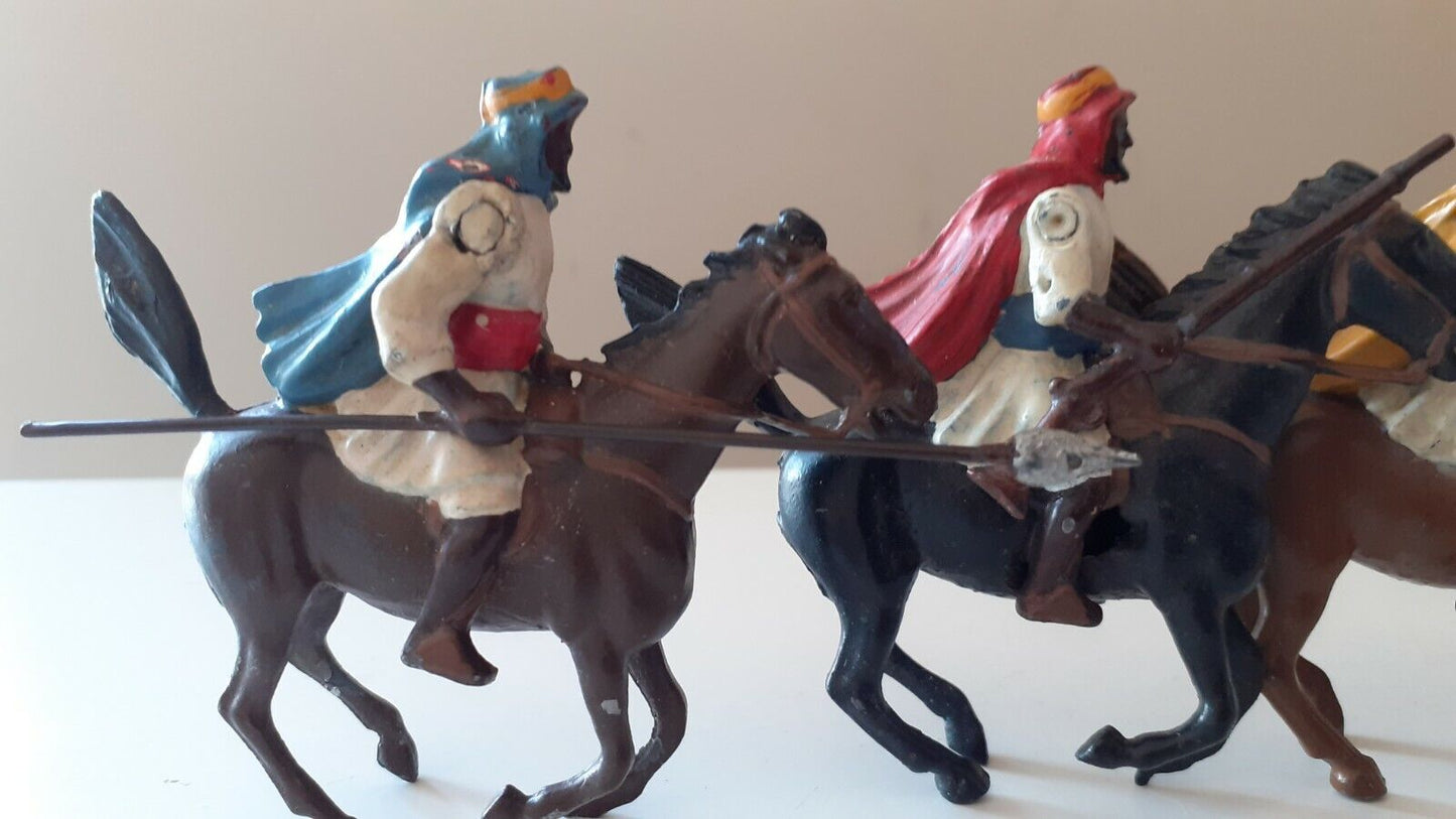 Britains set 164 native warriors arabs ffl cavalry 1940s 1:32 metal