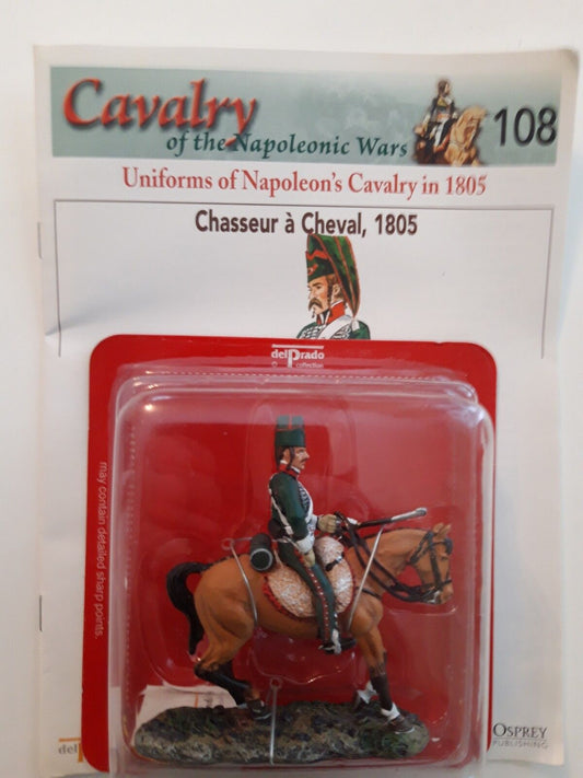 Del prado napoleonic wars waterloo 1:32 cavalry french chasseur cheval 109 108