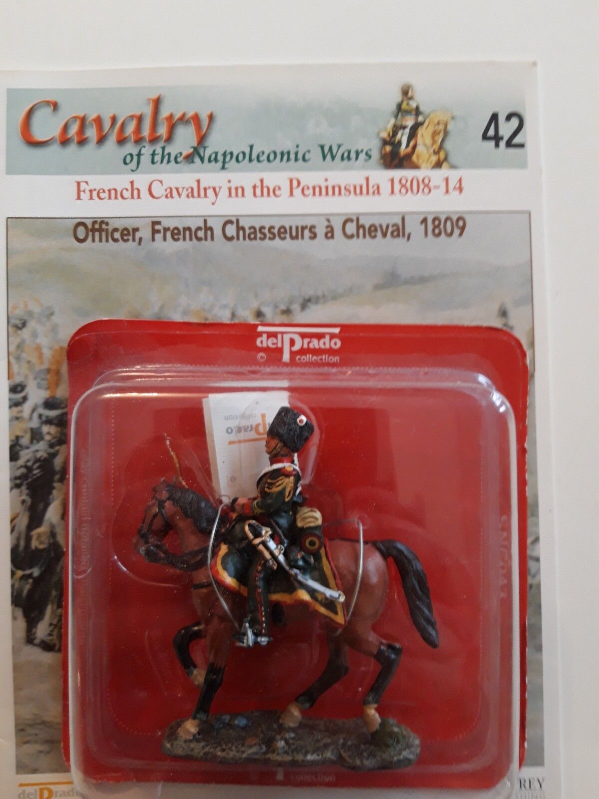 Del prado napoleonic war waterloo 1:32 cavalry french chasseur 42 43