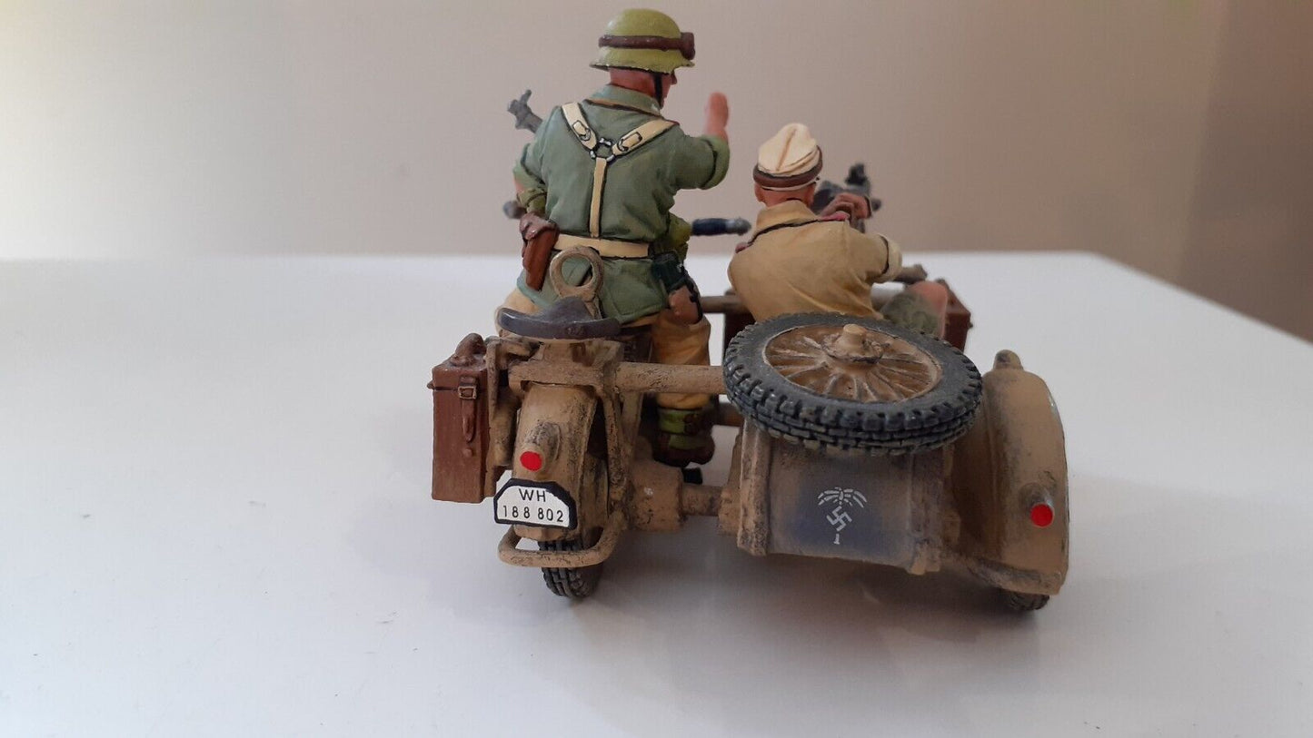 King and country ww2 German afrika korps bmw motorcycle box 1:32 ak035 ak35 2007