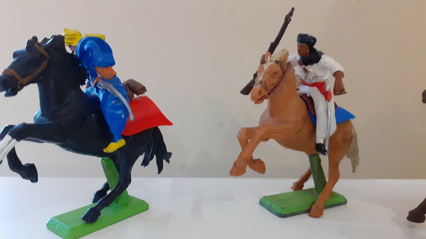 Britains deetail mounted arabs Muslim warriors 1970s 1:32  b2