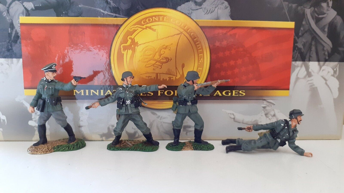 Conte ww2 German infantry 1:32  boxed metal wwii-0010