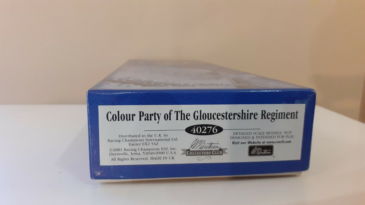 Britains 40276 Gloucestershire regiment colour party 1:32 metal