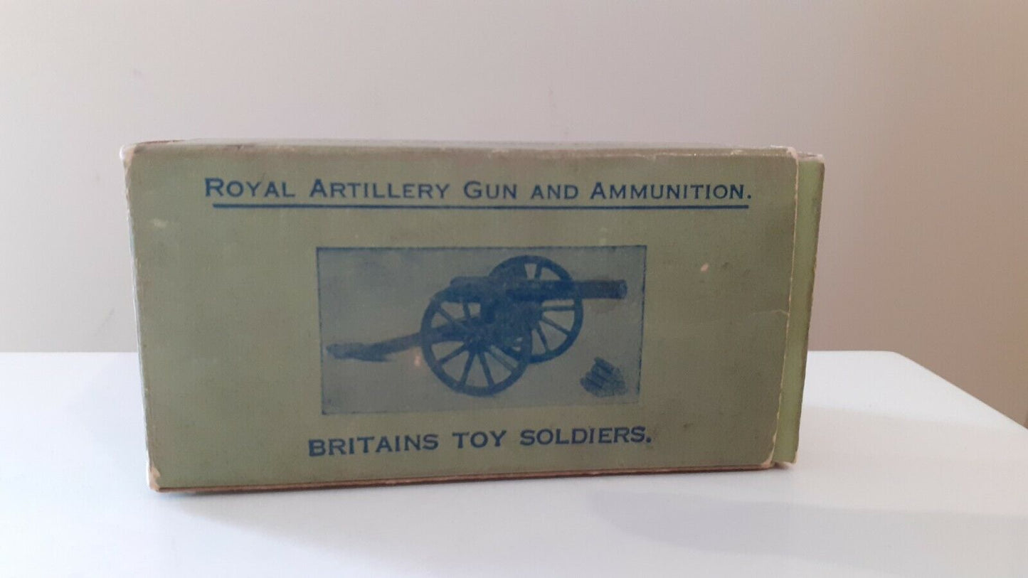 Britains 1263 royal artillery gun  leaflet Sutherland road e17