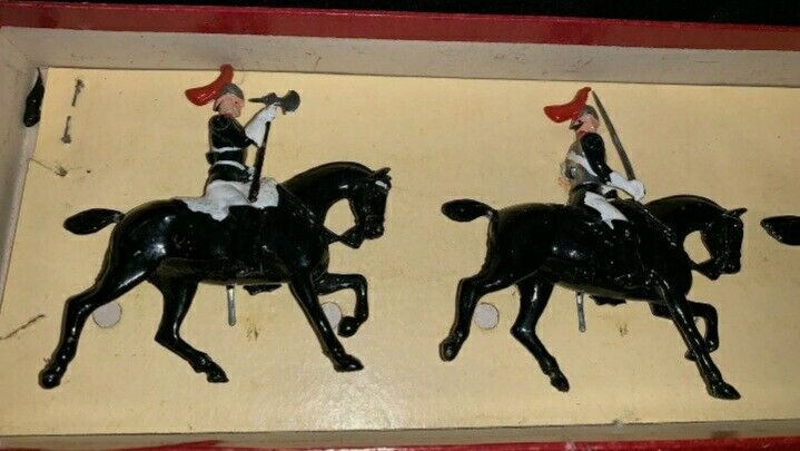 Britains set no.2 royal horse guards roan household cavalry 1950s 1:32 metal