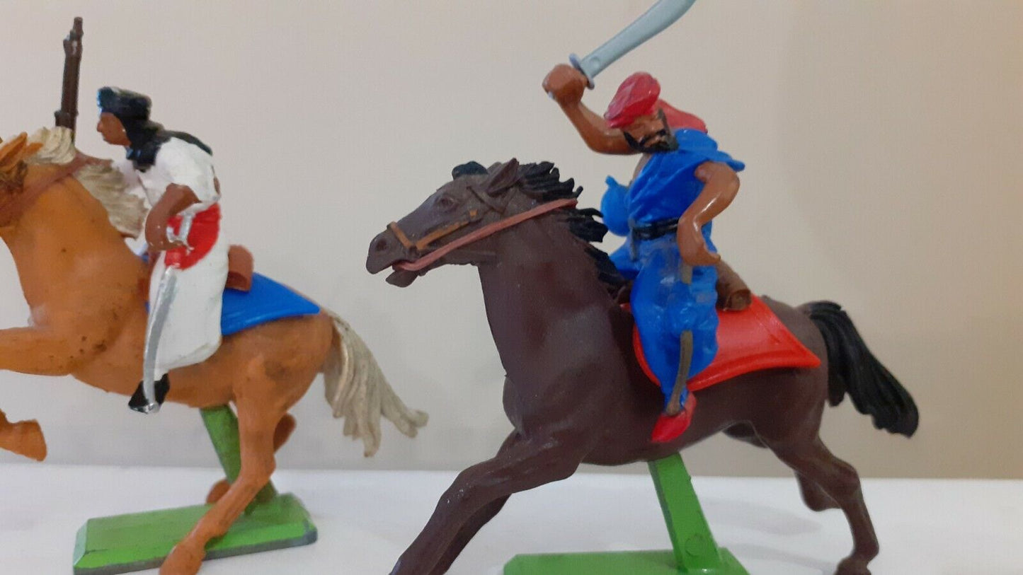 Britains deetail mounted arabs Muslim warriors 1970s 1:32  b2