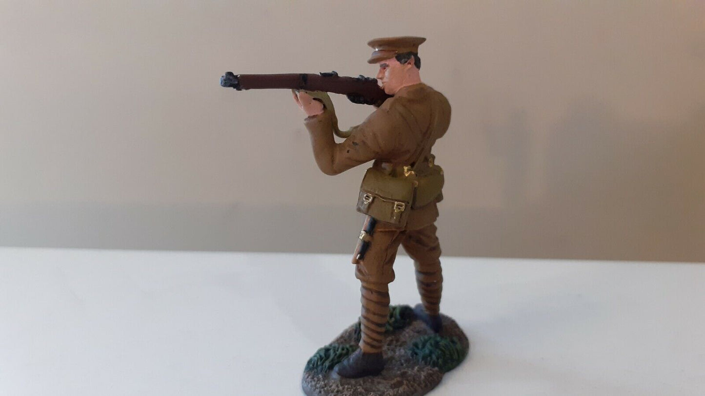 Britains ww1 17902 british infantry firing metal boxed b8