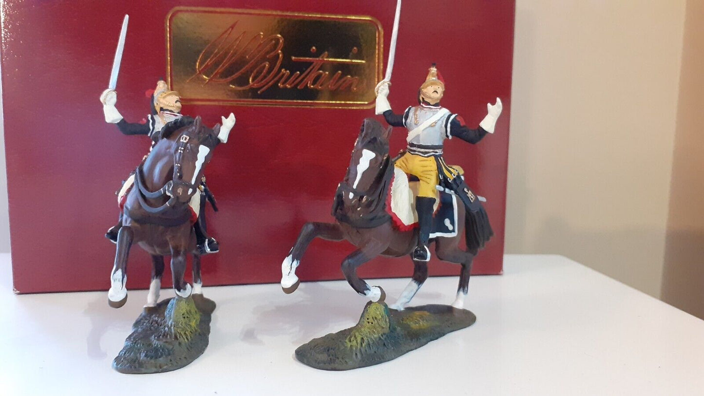 Britains 41162 French cavalry cuirassiers wound Napoleonic waterloo boxed 1:32