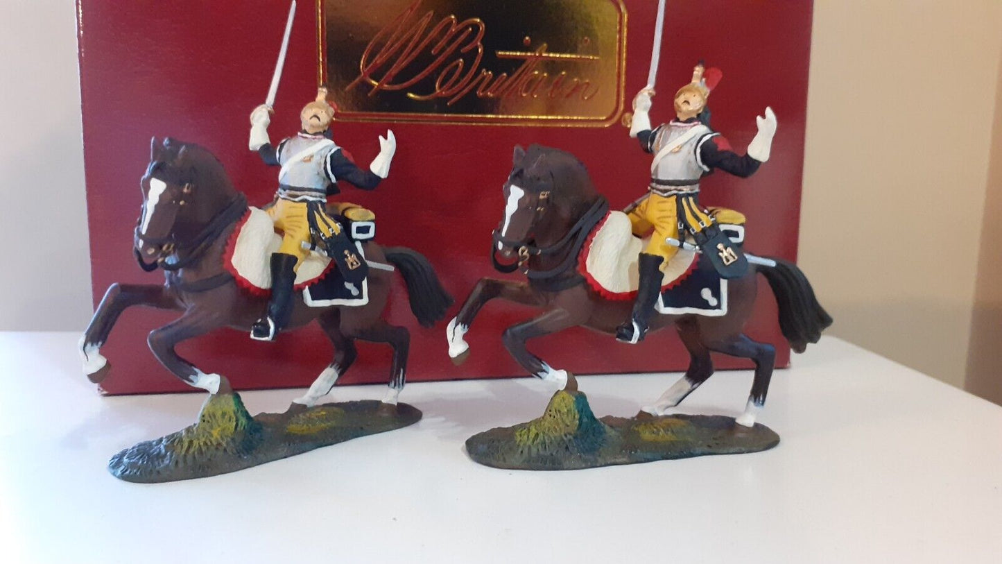 Britains 41162 French cavalry cuirassiers wound Napoleonic waterloo boxed 1:32