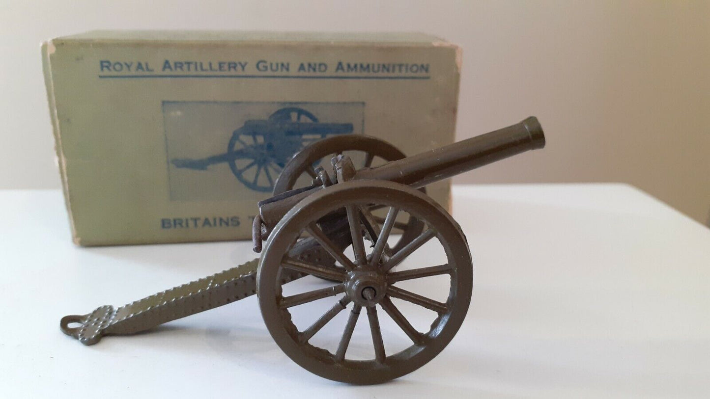Britains 1263 royal artillery gun  leaflet Sutherland road e17