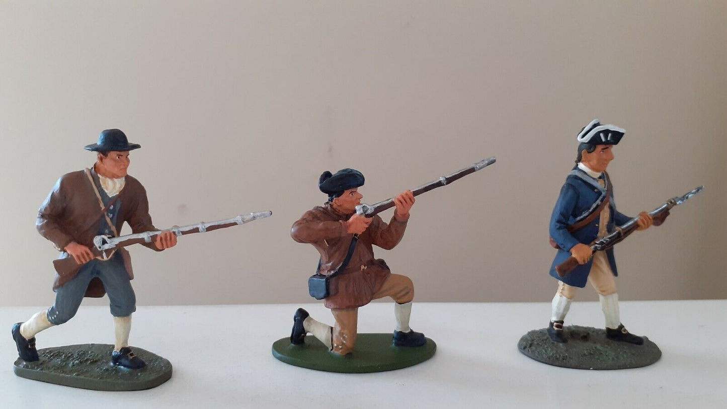 Britains 17447 Britains awi minutemen set 2 1:32 metal boxed