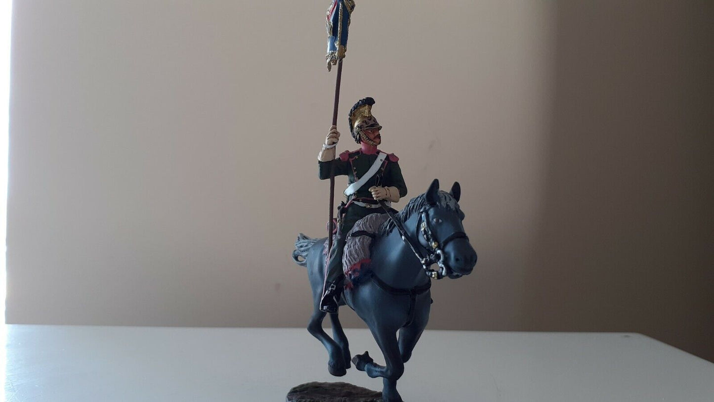 Britains 36073 Napoleonic hougoumont Waterloo French lancers guidon bearer Bb