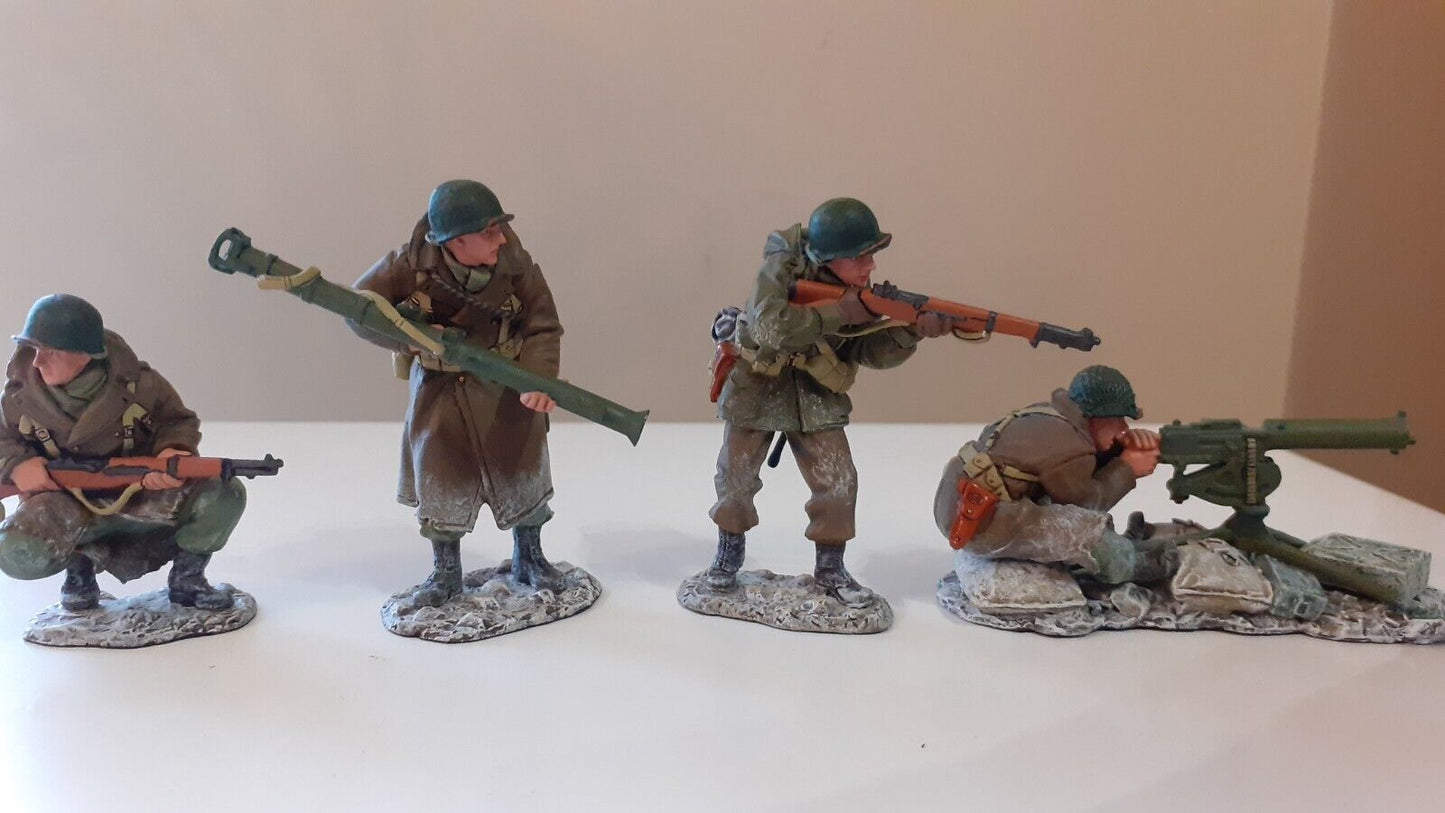 king and country  bba002 ww2 us infantry bastogne bulge 1:30 metal boxed 2004