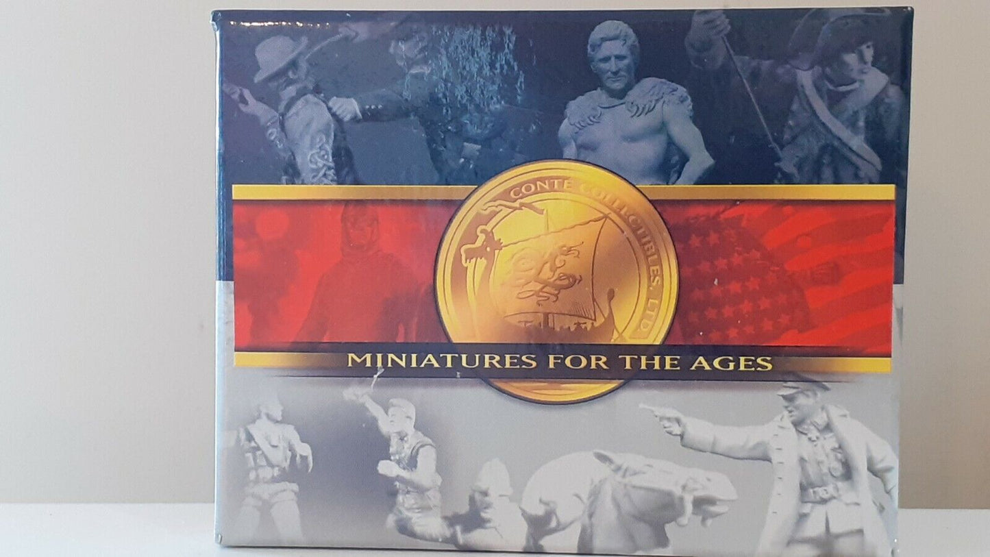 Conte french Indian wars rog001 Rogers rangers woodland indian metal boxed alamo