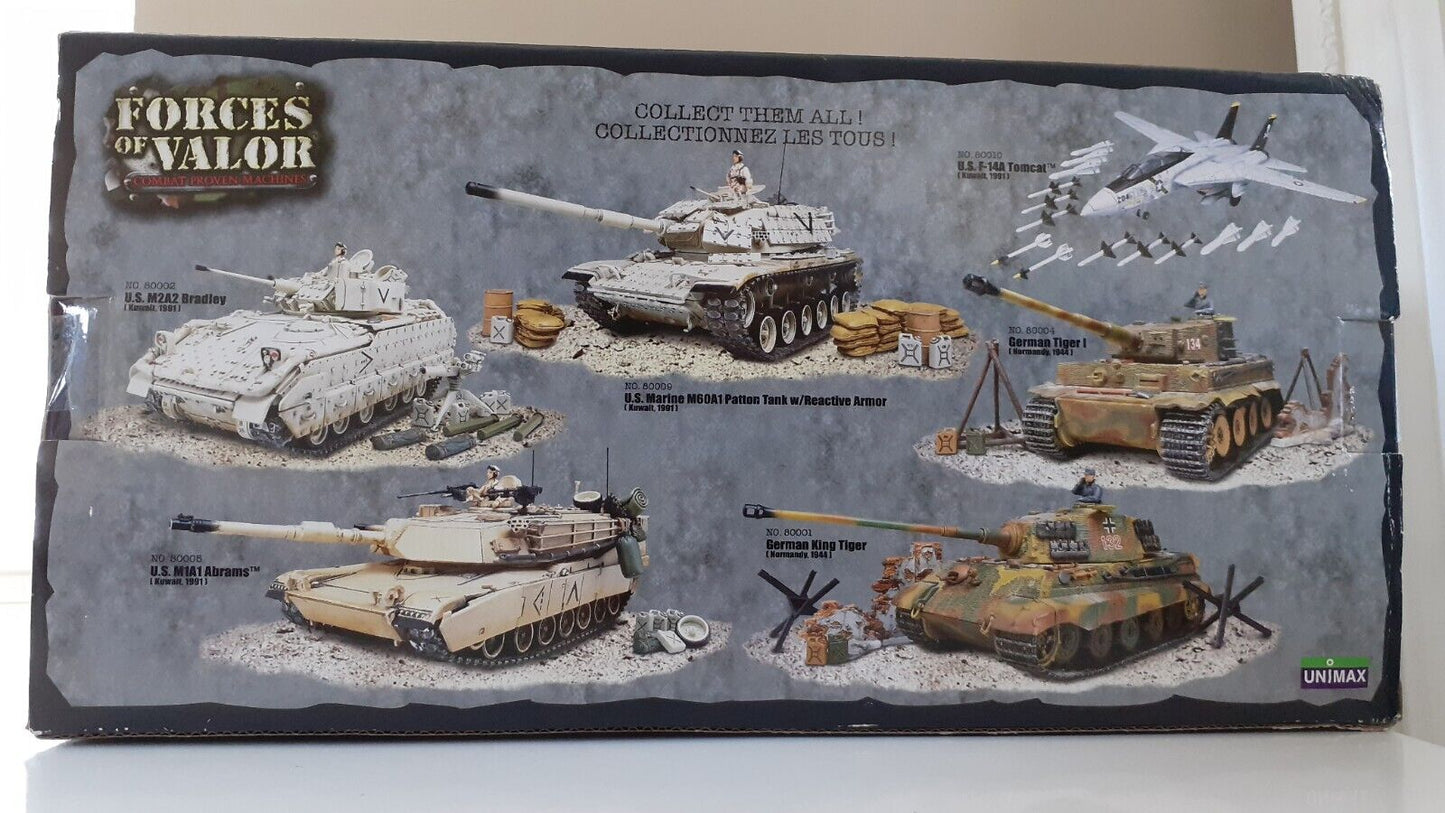 forces of valor diecast vehicles 1:32 us marine m60a1 patton tank kuwait 1991