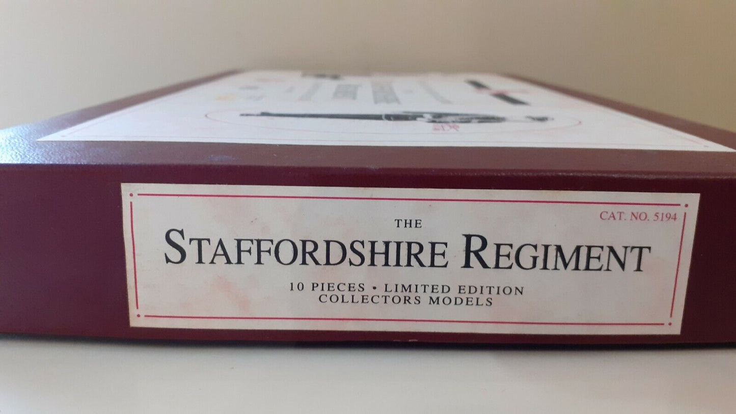 Britains 5194 limited edition Staffordshire regiment with staffie terrier 1994