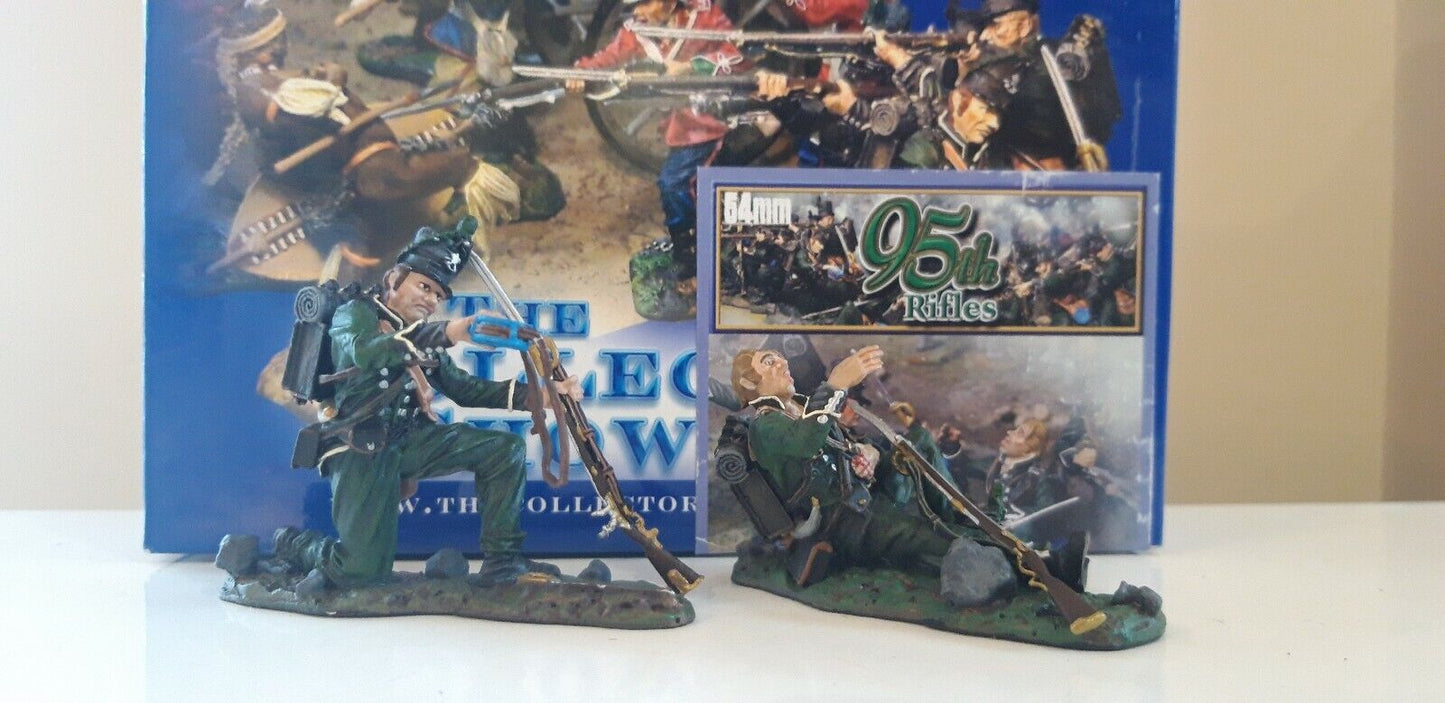 Collectors  showcase waterloo  Napoleonic hougoumont 95th rifles boxed cs00322