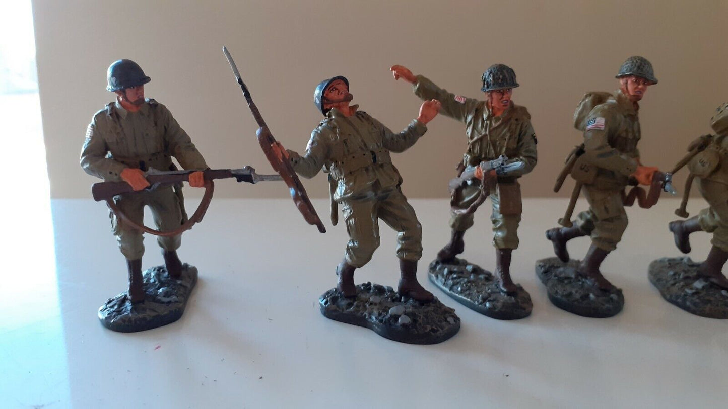 Britains 17595 ww2 101st airborne paras strike attack 1:32 metal