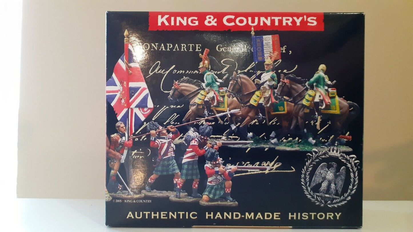 King and country Waterloo Napoleonic french cuiraissier boxed 1:30 na118