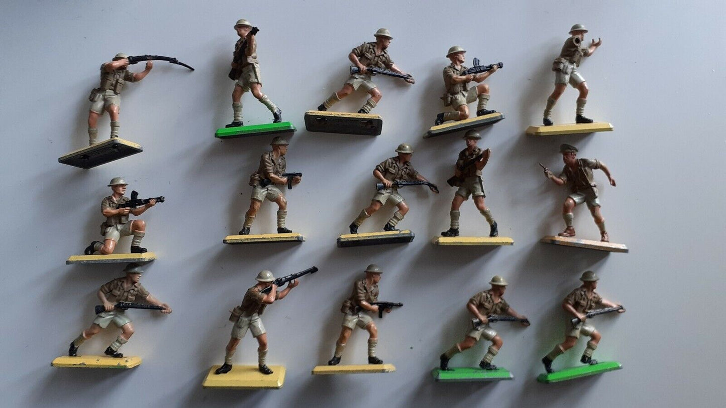 Britains deetail ww2 British 8th army bulk lot 1970s 1:32  b3