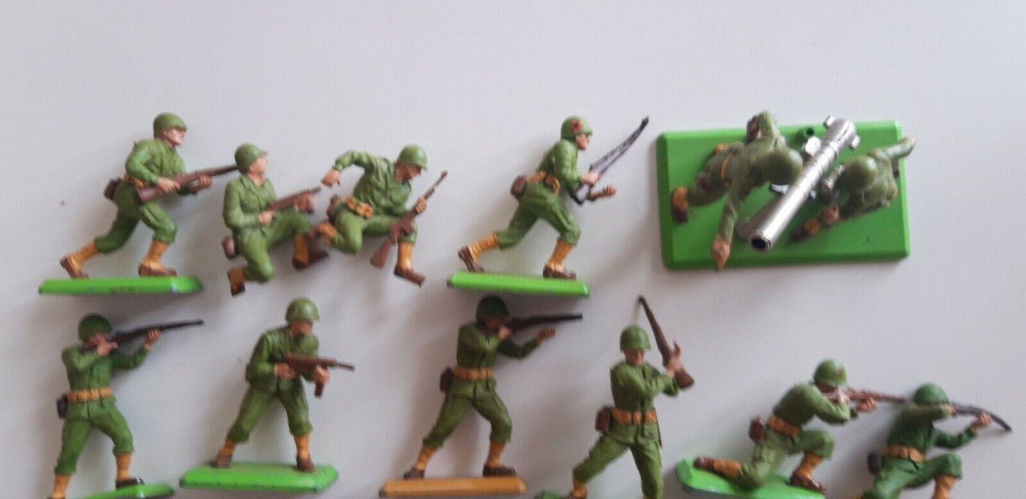 Britains deetail ww2 usmc British  infantry 1970s 1:32  b2