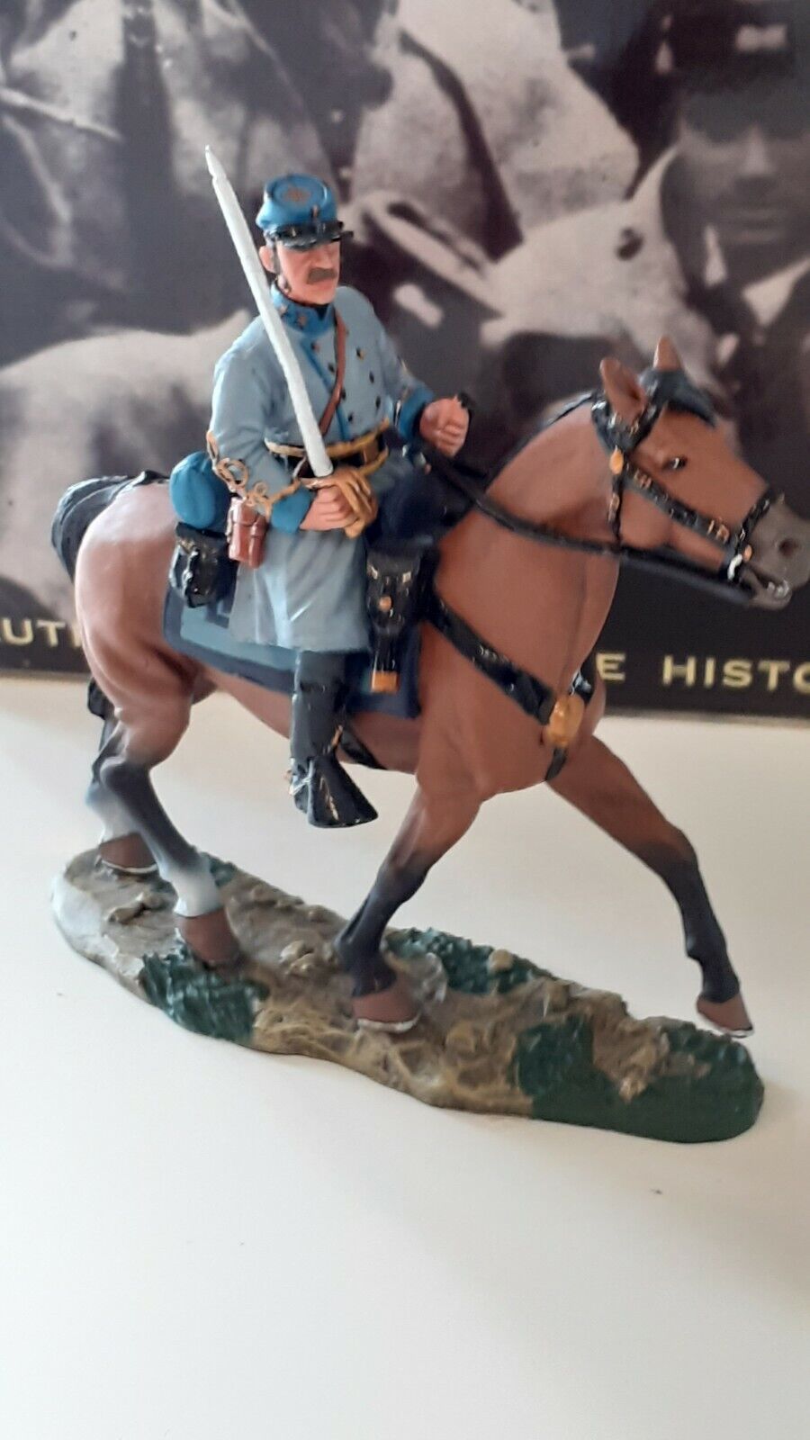 King and country acw confederate officer mounted cavalry boxed 1:30 wrdb cw13