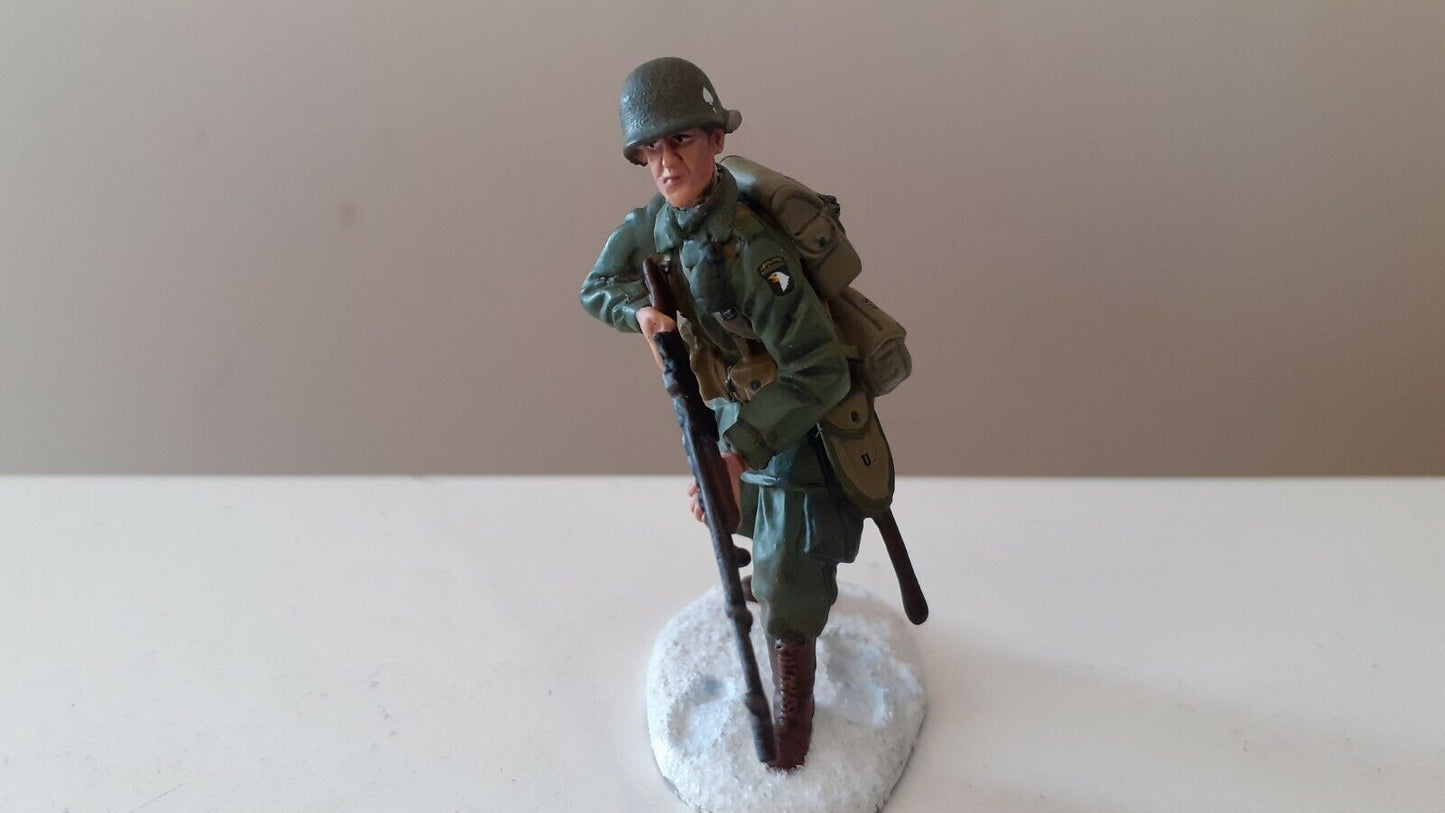 Britains 25043 ww2 us 101st airborne paratroopers 1:32 winter metal boxed b6