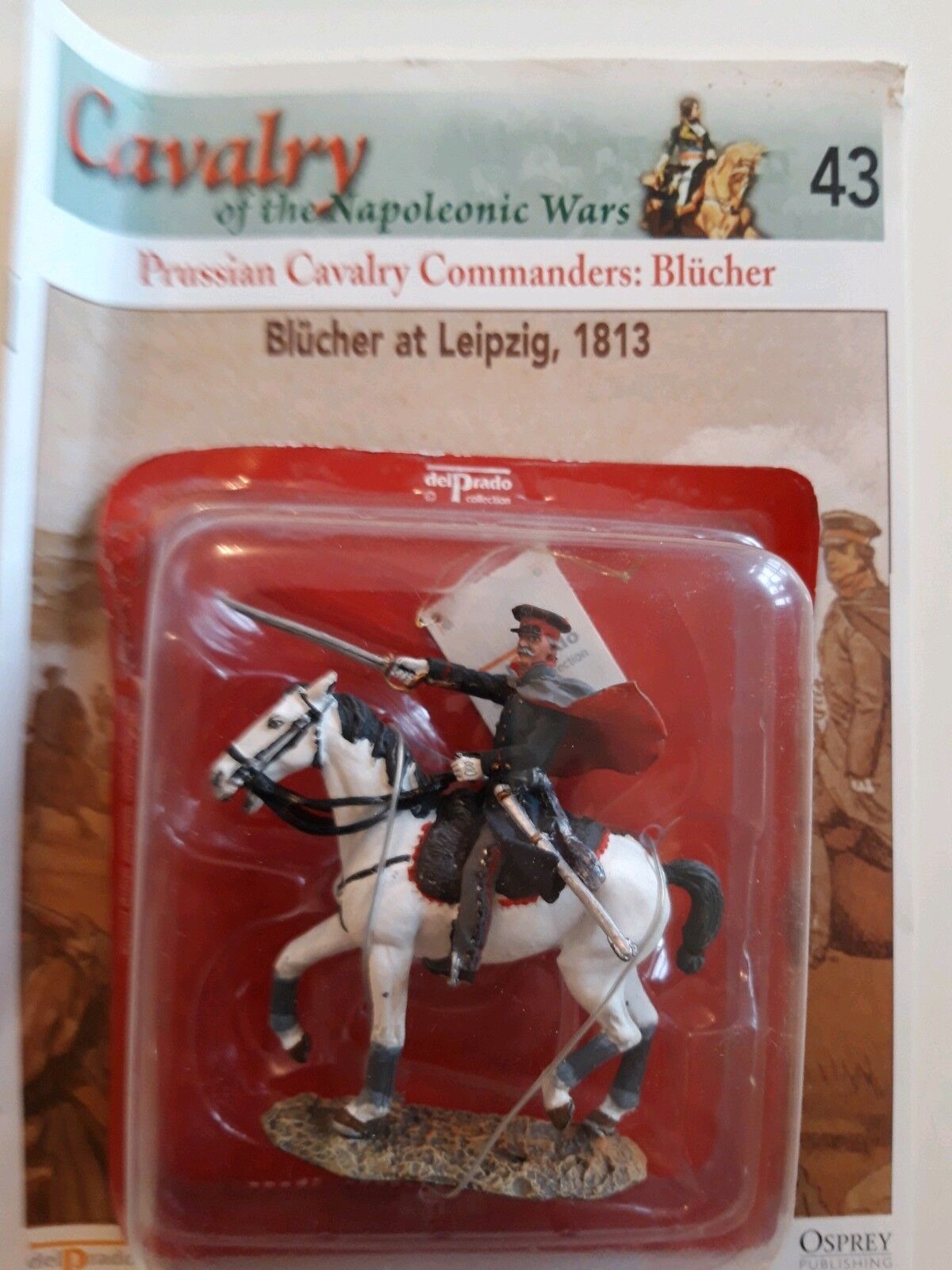 Del prado napoleonic war waterloo 1:32 cavalry Prussian general blucher 44 43