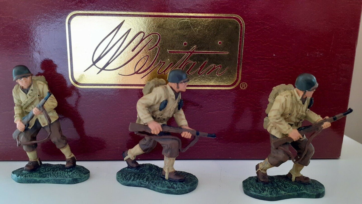 Britains 17494 ww2 d-day us infantry big red one boxed 1:32 Bb