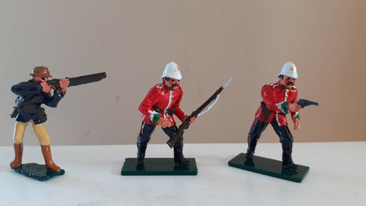 Britains unmarked zulus zulu war 24th foot 1:32 metal